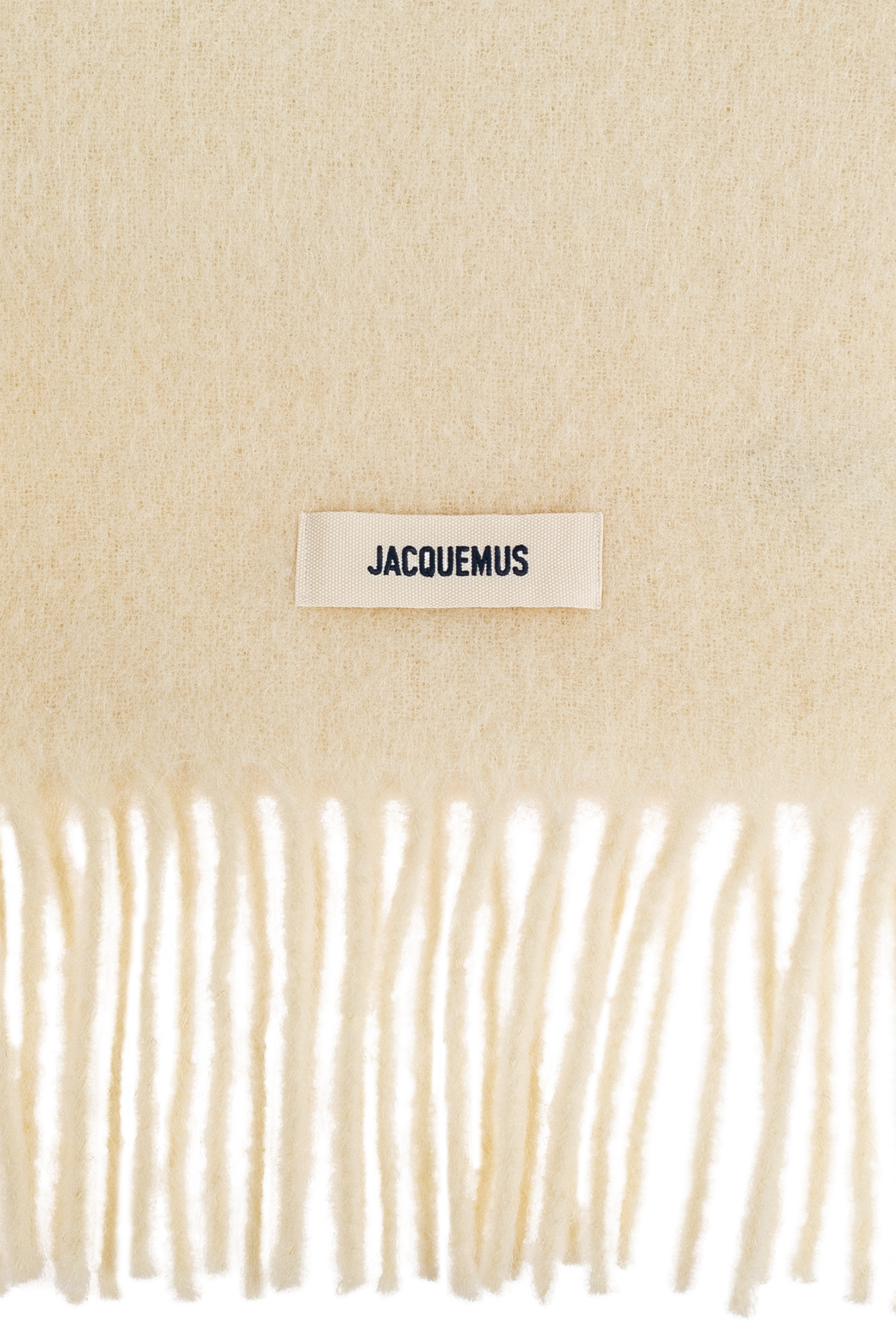 Cream Scarf with logo patch Jacquemus - Vitkac Italy